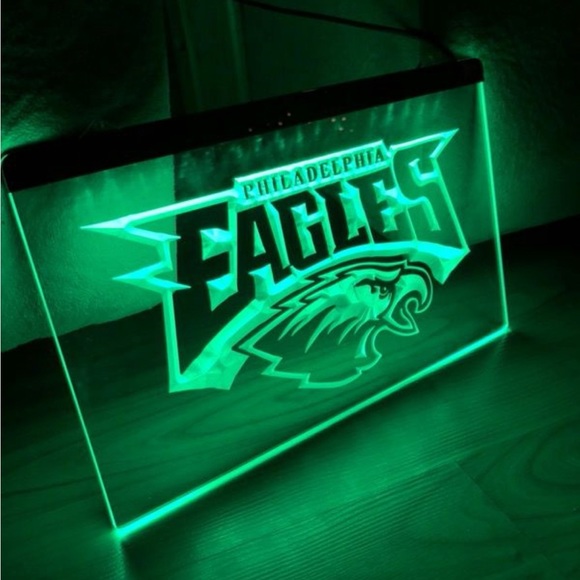 PHILADELPHIA EAGLES LED NEON LIGHT SIGN 8x12 - Picture 3 of 3